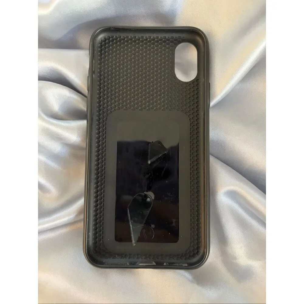 Loopy iPhone XS Phone Case Leopard with Matching Microfiber Cover